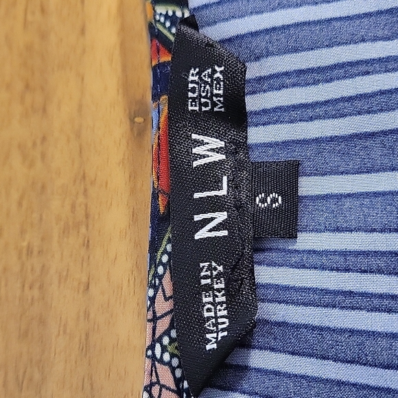 NLW size S multicolor bohemian mini shift dress - Picture 4 of 7